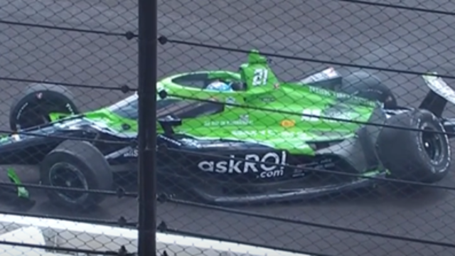 VeeKay maakt flinke crash tijdens kwalificatie Indy 500