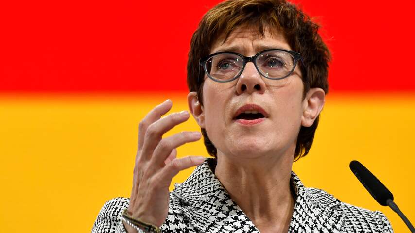 Annegret Kramp-Karrenbauer volgt Merkel op als voorzitter CDU Duitsland