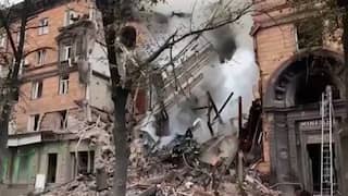 Oekraïense stad Zaporizhzhia in puin na Russische raketaanvallen