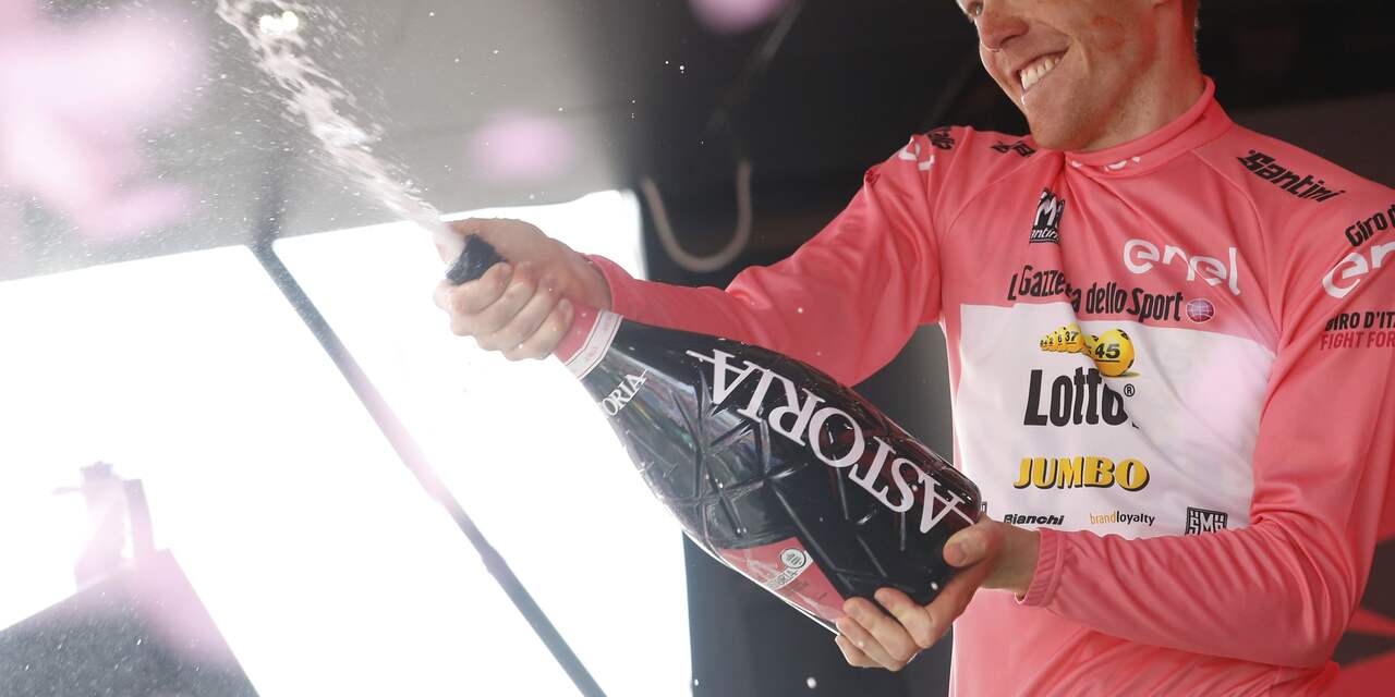 Kruijswijk komt niet in problemen in Giro, Trentin wint op fraaie wijze