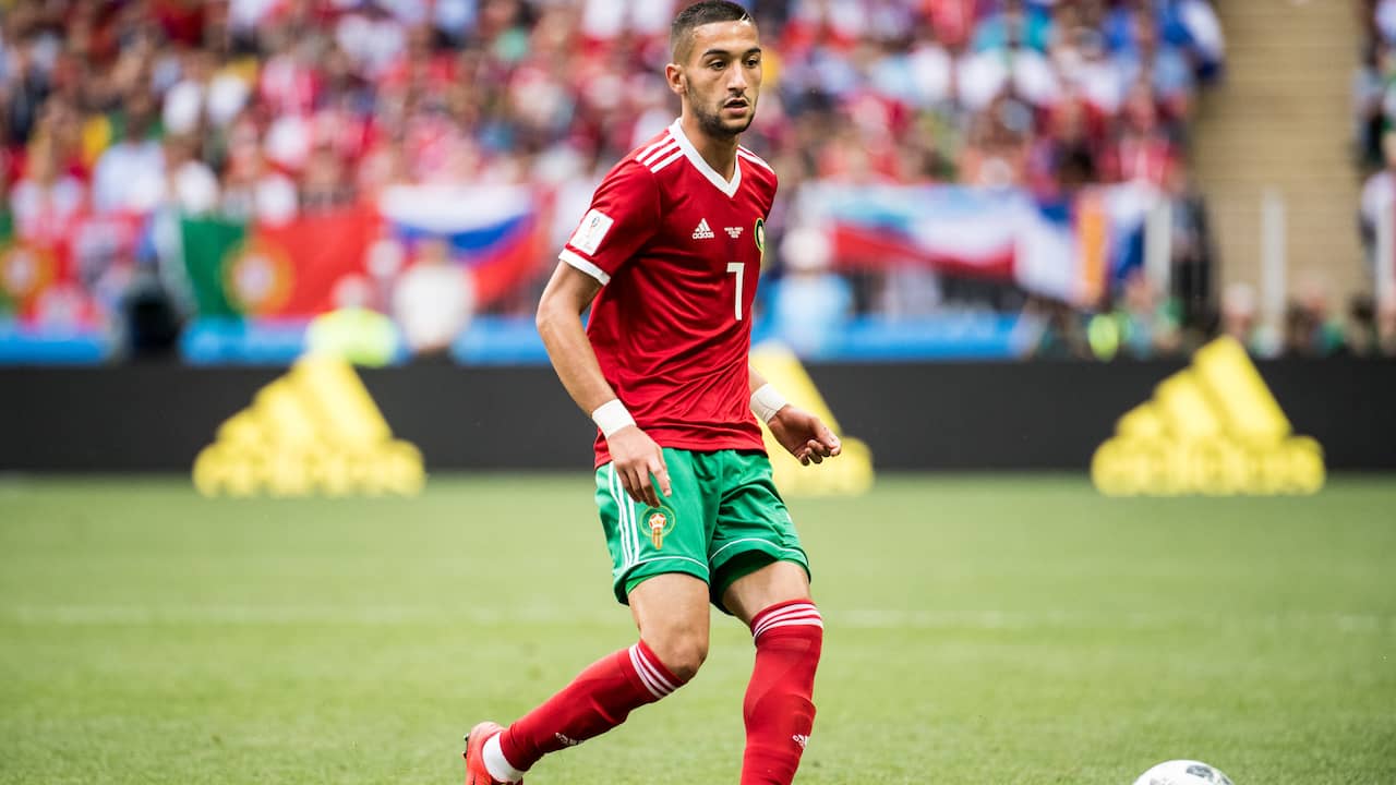 Ziyech And Mazraoui With Morocco In The Practice Match Against Gambia Teller Report