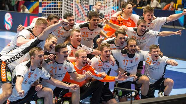 Vorig jaar boekten de handballers hun eerste overwinning ooit op een EK.