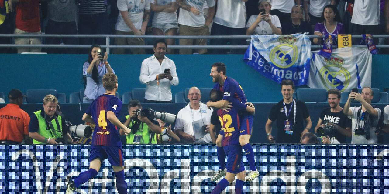 FC Barcelona verslaat Real Madrid bij oefenduel in Miami