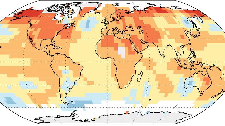 Recordwarmte 2016 volgens wetenschappers door klimaatverandering