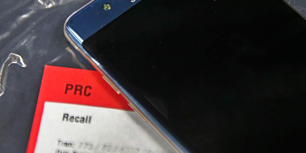 'Te grote accu was oorzaak brandgevaar Galaxy Note 7'