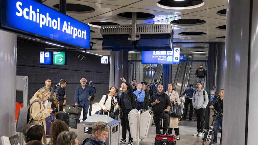 Treinstoring rond Schiphol verholpen, nog wel problemen met reisplanner