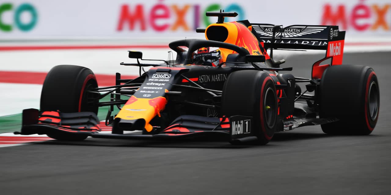 Verstappen zesde in derde training GP Mexico, Leclerc klokt snelste tijd