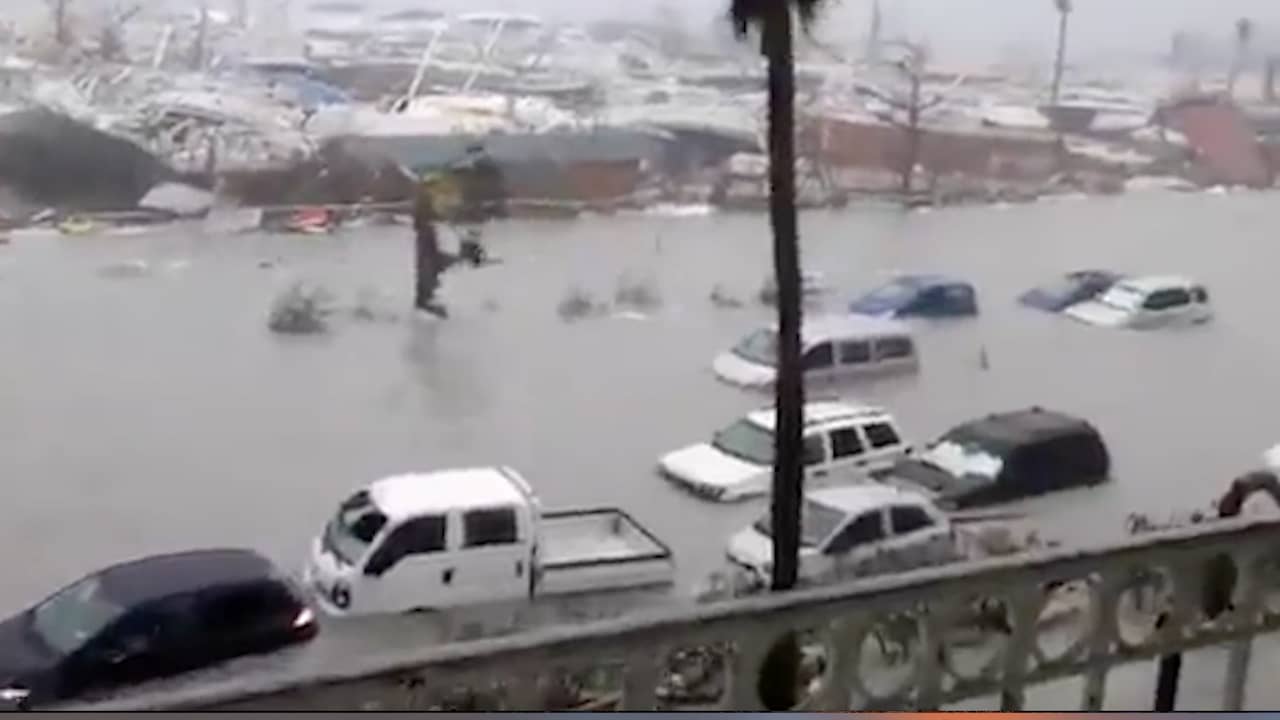 Orkaan Irma laat ravage achter op Sint Maarten