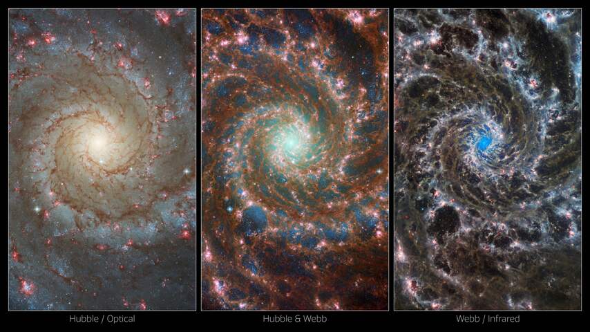 bidden Schep Ruilhandel NASA deelt door telescopen Webb en Hubble gemaakt beeld van sterrenstelsel  | Tech | NU.nl