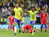 Brazilië ploetert zonder Neymar naar zege op Zwitsers en is achtstefinalist op WK