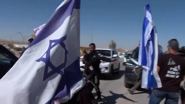 Israëlische demonstranten blokkeren hulpkonvooi voor Gaza