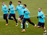 Oranje met negen spelers op trainingsveld in Katwijk