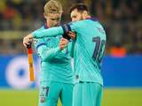 Barcelona speelt bij rentree Messi doelpuntloos gelijk tegen Dortmund