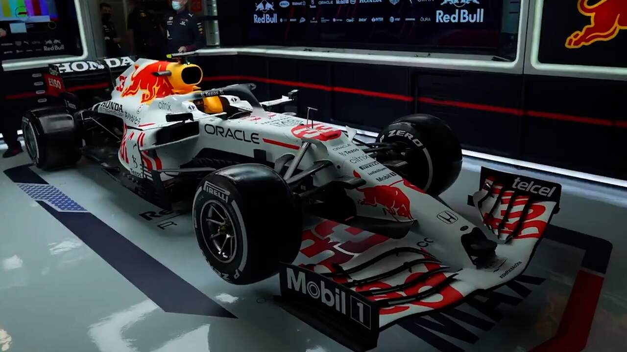 Beeld uit video: Red Bull toont eenmalige auto met witte lak nu volledig