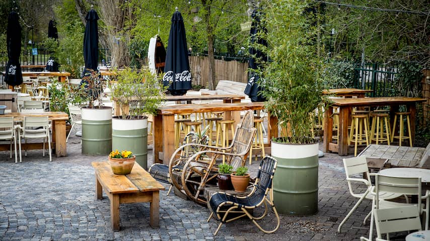horeca leeg terras