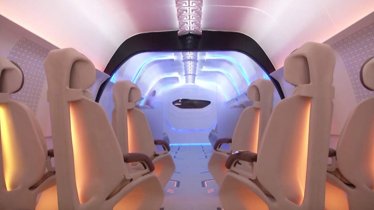 Ondergrondse capsule van Virgin kan 1.220 kilometer per uur halen