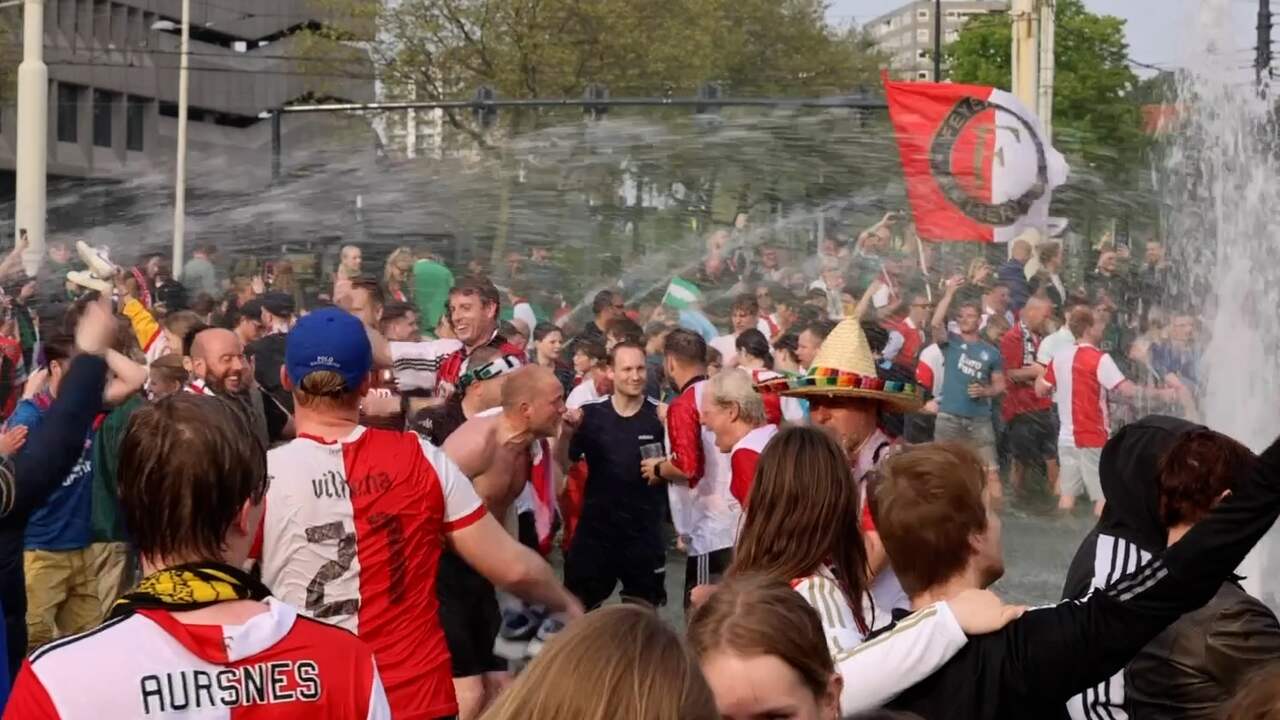 Beeld uit video: Zo reageren Feyenoord-fans na het laatste fluitsignaal