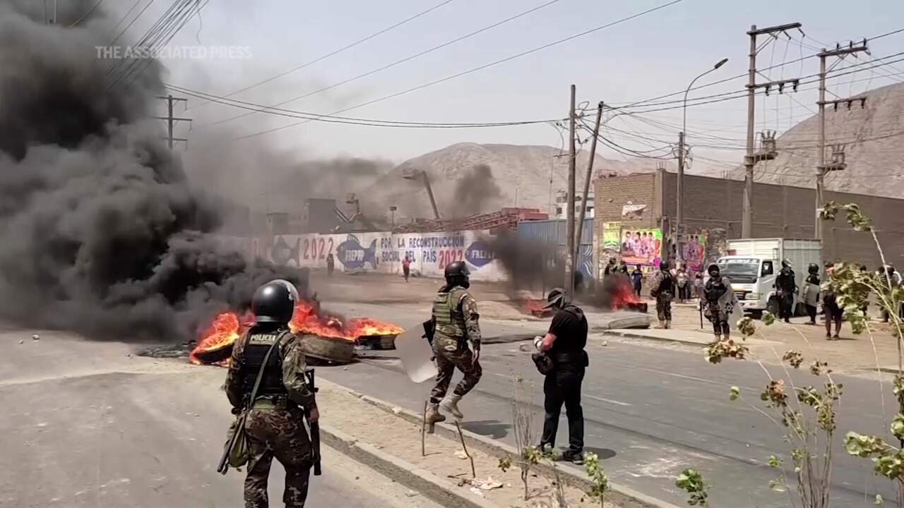 Beeld uit video: Avondklok in Peru om rellen meteen weer ingetrokken