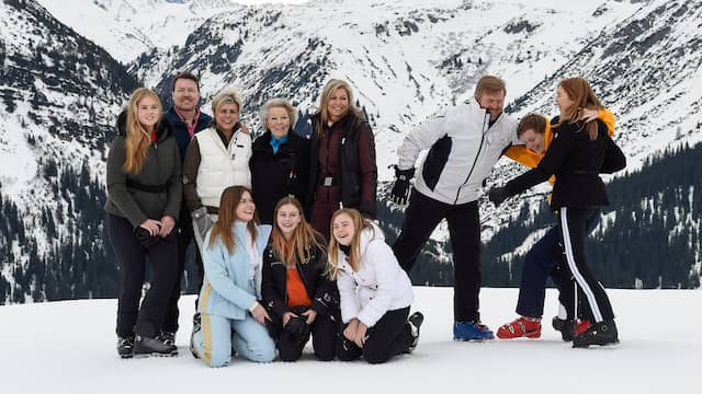 Koninklijke familie op wintersportvakantie in Lech