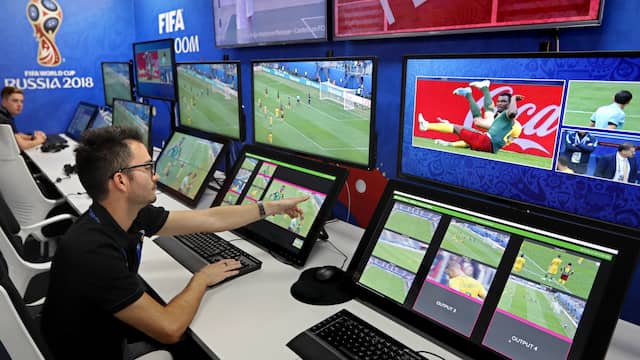 De VAR-ruimte in Moskou tijdens het WK