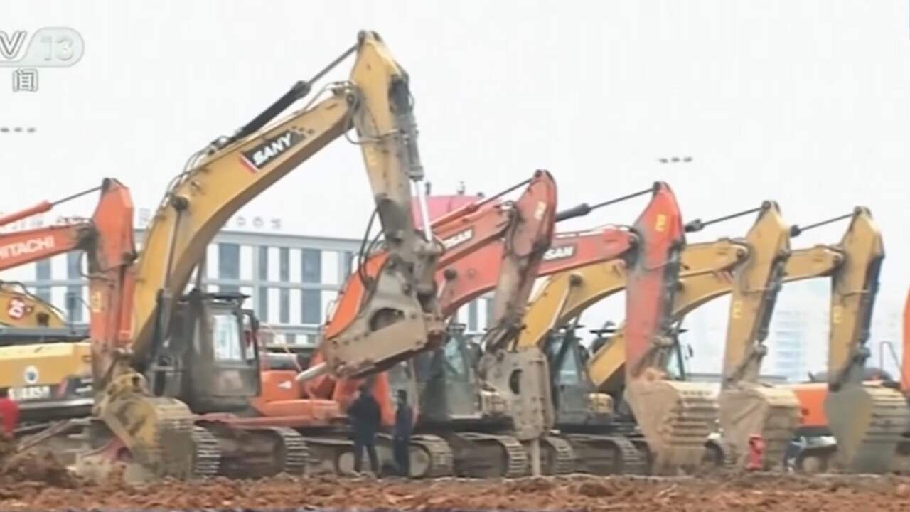 Wuhan met spoed begonnen aan bouw nieuwe ziekenhuizen