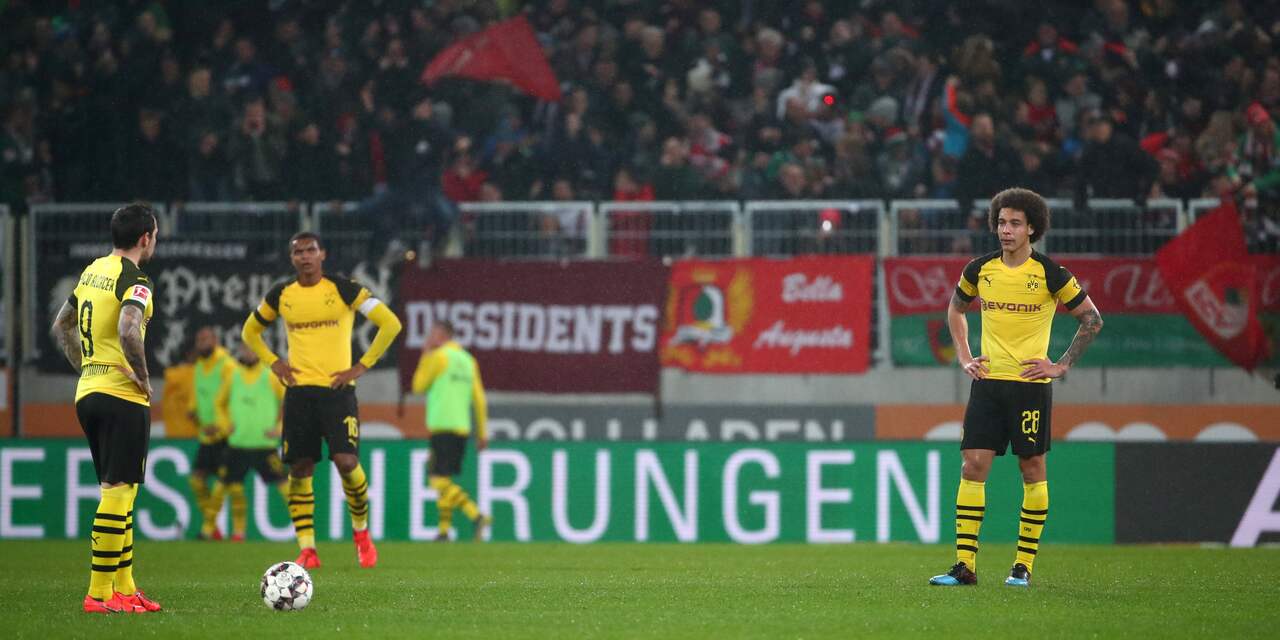 Koploper Dortmund onderuit bij Augsburg, De Vrij verliest met Inter