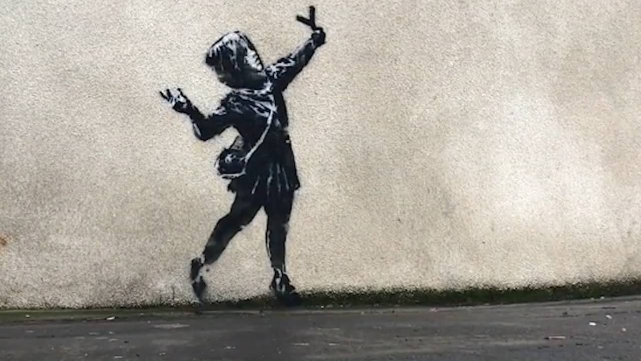 Mogelijk nieuw werk van Banksy opgedoken in Bristol