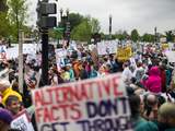 Demonstranten in de VS de straat op vanwege honderdste dag van Trump