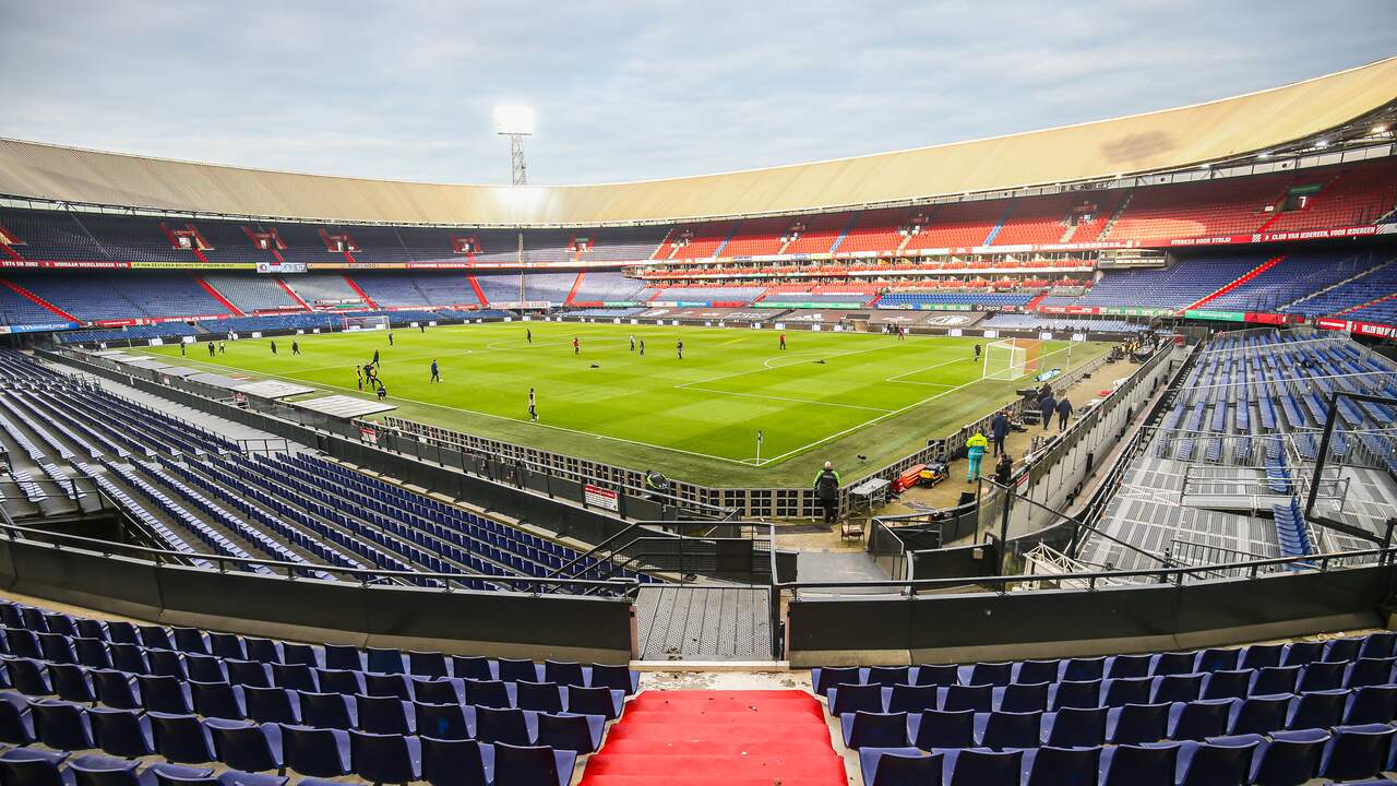 Feyenoord werkt al verschillende maanden zijn thuiswedstrijden af in een lege Kuip.