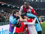 Feyenoord ontsnapt door late goal aan puntenverlies tegen tiental FC Groningen