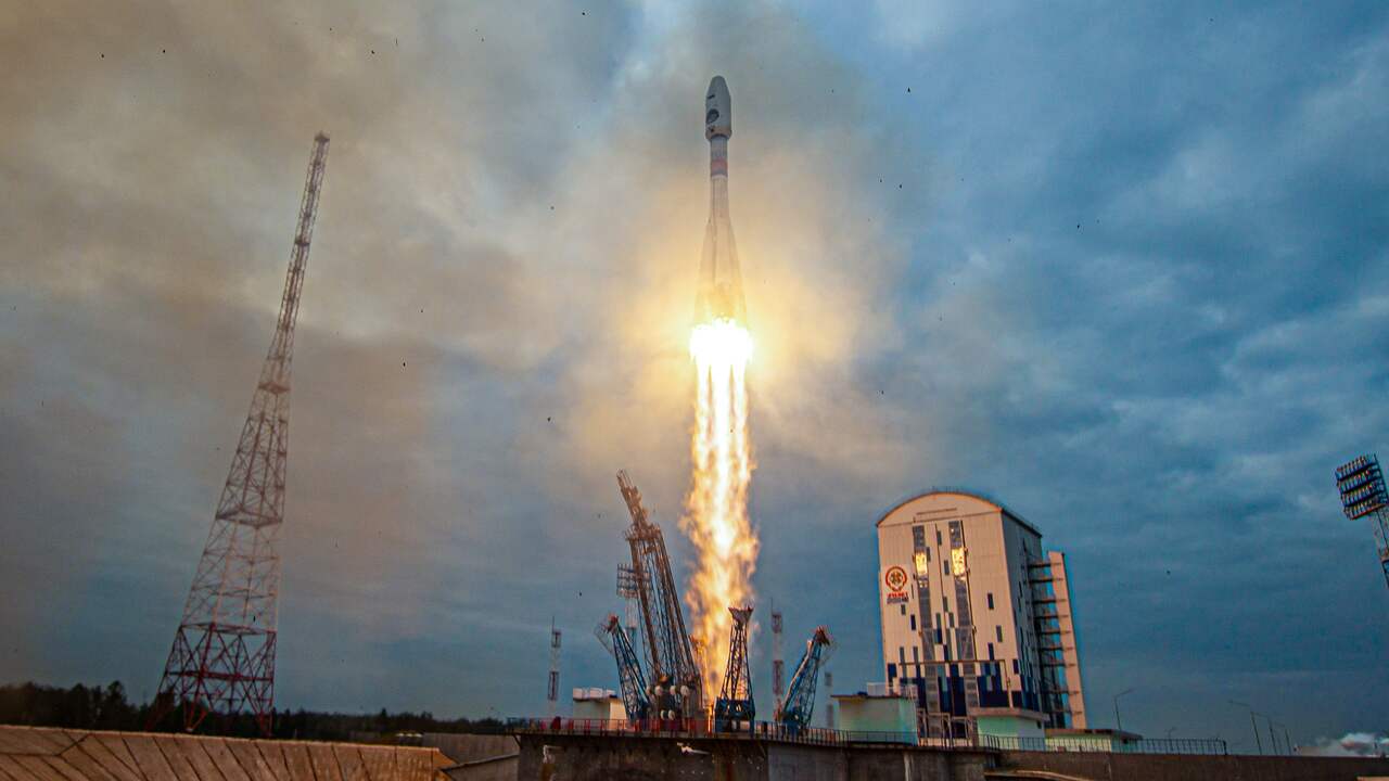 Beeld uit video: Rusland lanceert na bijna vijftig jaar weer een maanlander