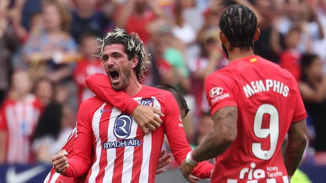 De Paul scoort met fraaie uithaal en is matchwinner voor Atlético