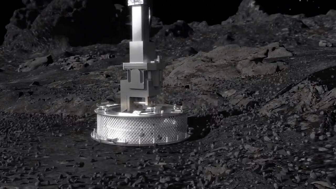 Beeld uit video: NASA-sonde delft voor het eerst ongerepte planetoïderotsen