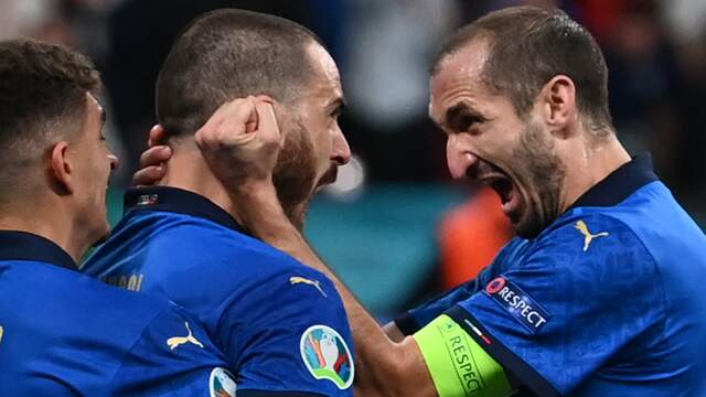 Leonardo Bonucci en Giorgio Chiellini.