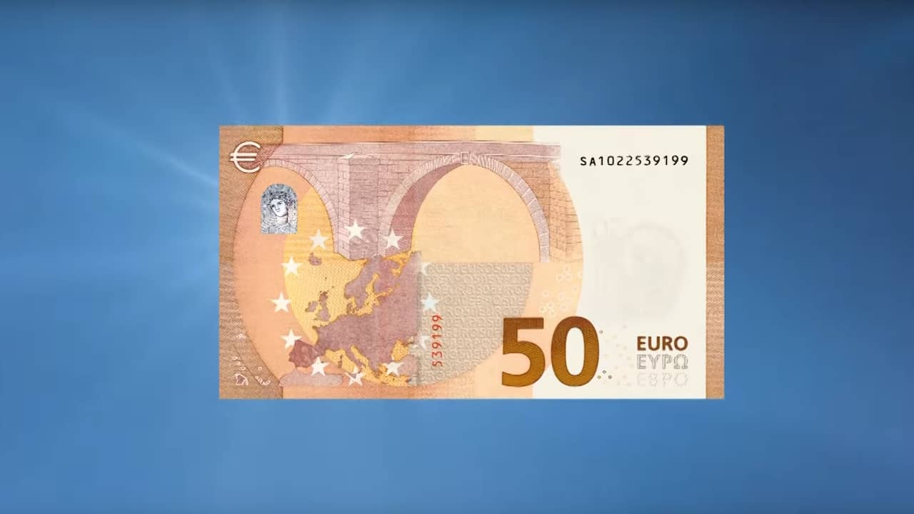 Beeld uit video: ECB presenteert nieuw bankbiljet van 50 euro 