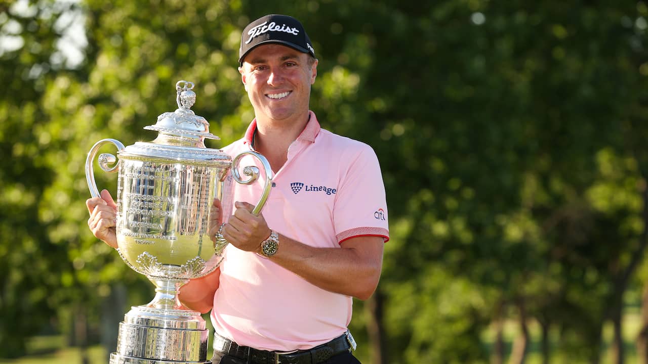 Golfer Thomas wins PGA Championship thanks to historic comeback | NOW ...