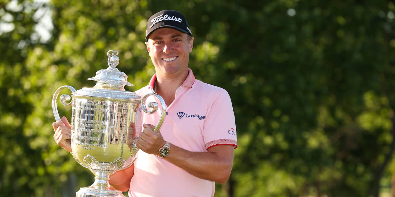 Golfer Thomas wint PGA Championship dankzij historische comeback
