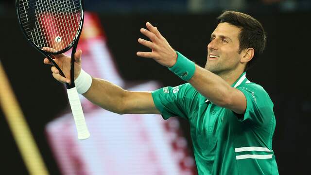 Novak Djokovic bereikte maandag eenvoudig de tweede ronde.
