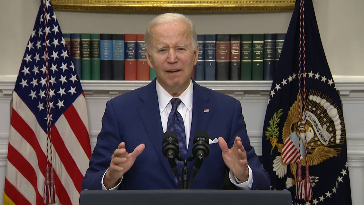 Image from video: Biden: 'We must show guts against the arms industry'