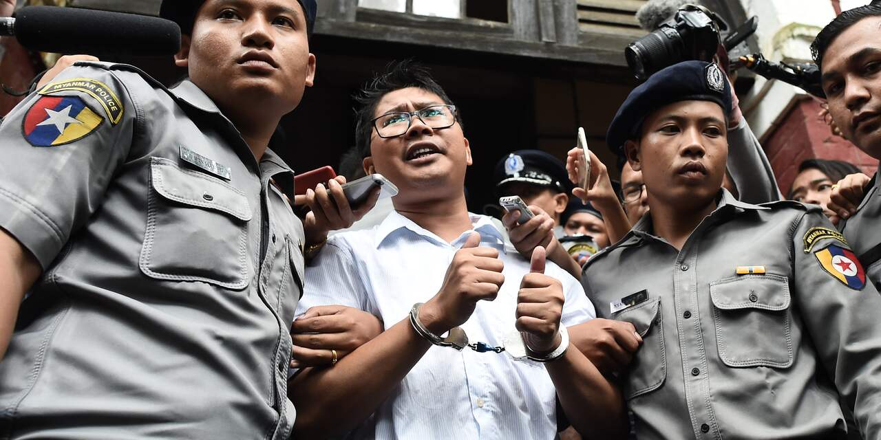 Rechter Myanmar veroordeelt Reuters-journalisten tot zeven jaar cel