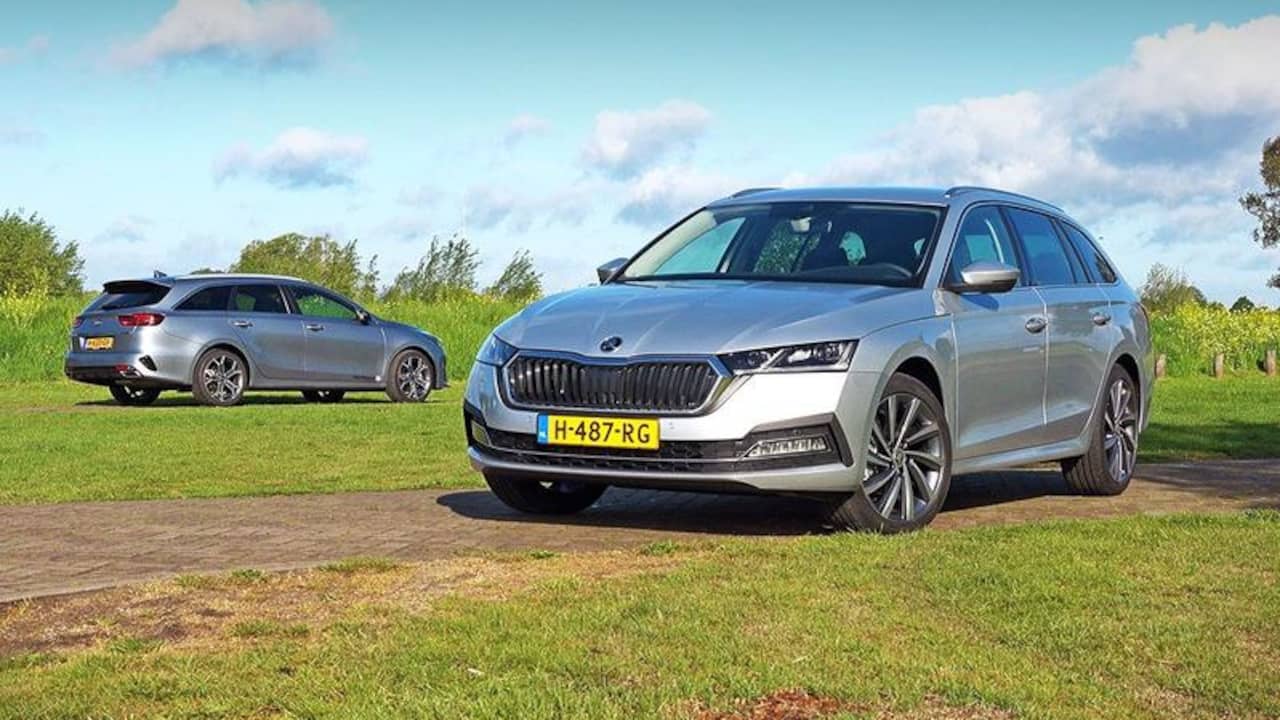 First Double Test Skoda Octavia Combi Against The Kia Ceed Sw Teller Report