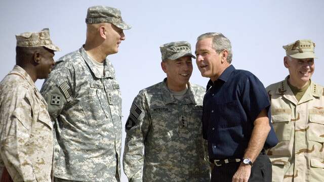 George Bush bezoekt Irak in 2007