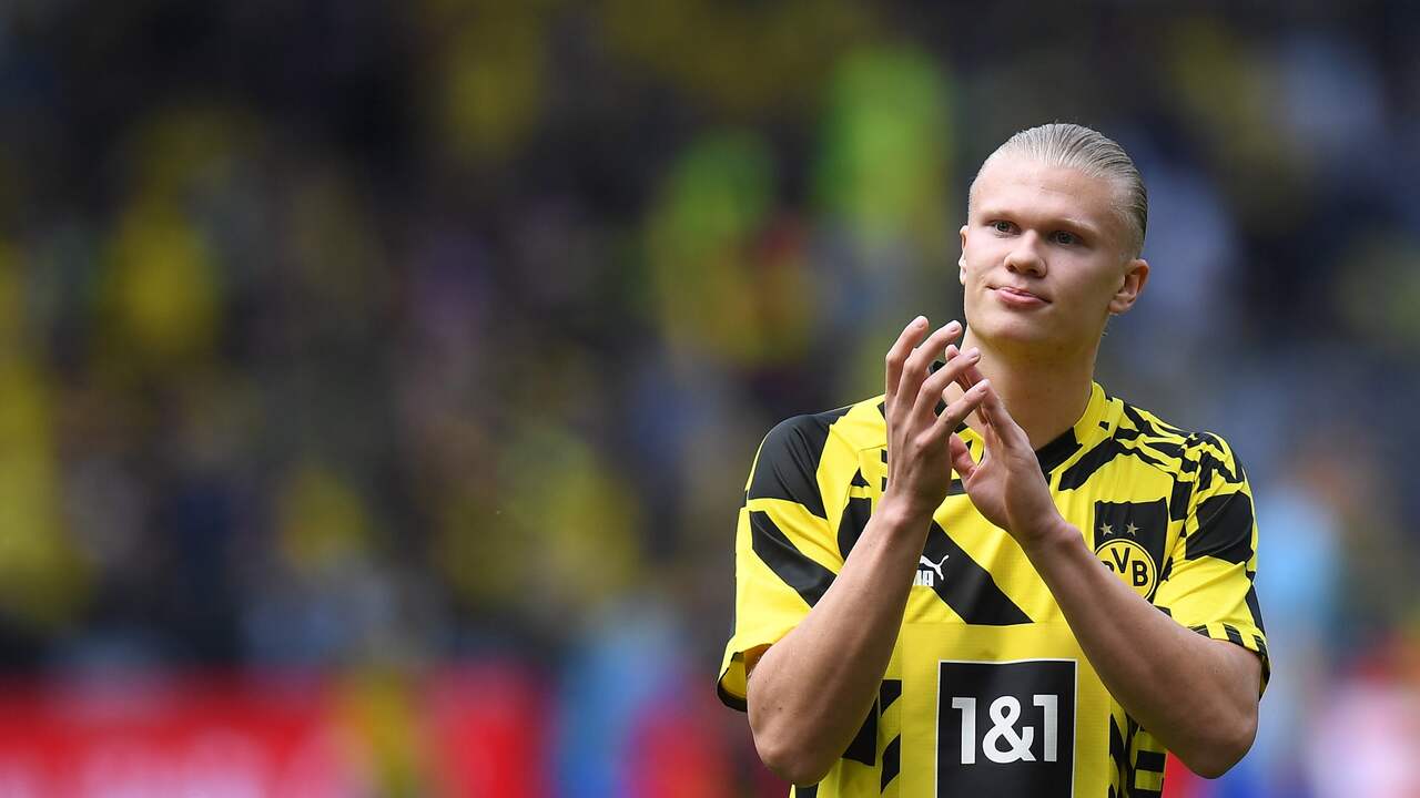 Beeld uit video: Emotioneel afscheid in Dortmund van sterspeler Haaland