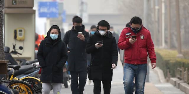 Coronavirus, smartphones, Peking