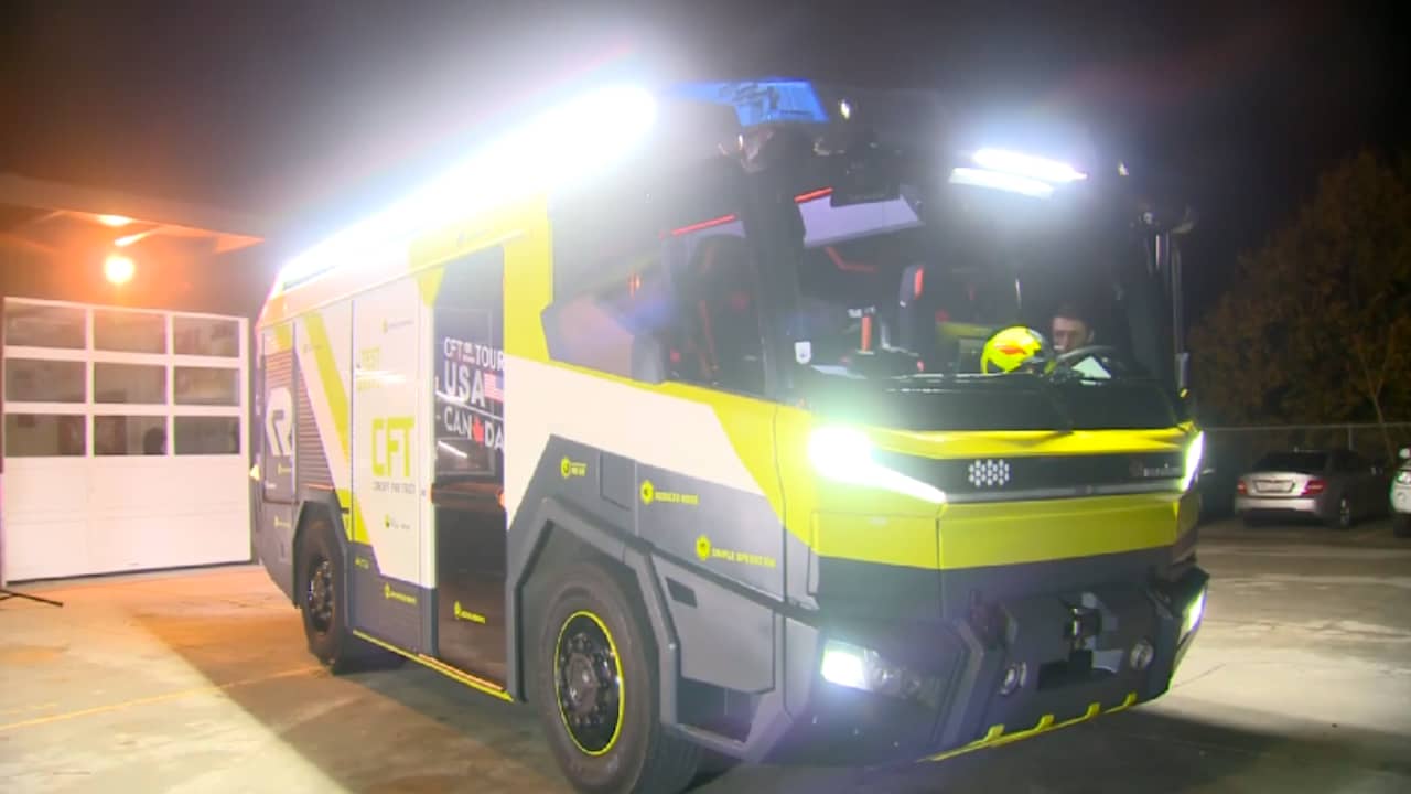 Eerste elektrische brandweerwagen gepresenteerd in Californië