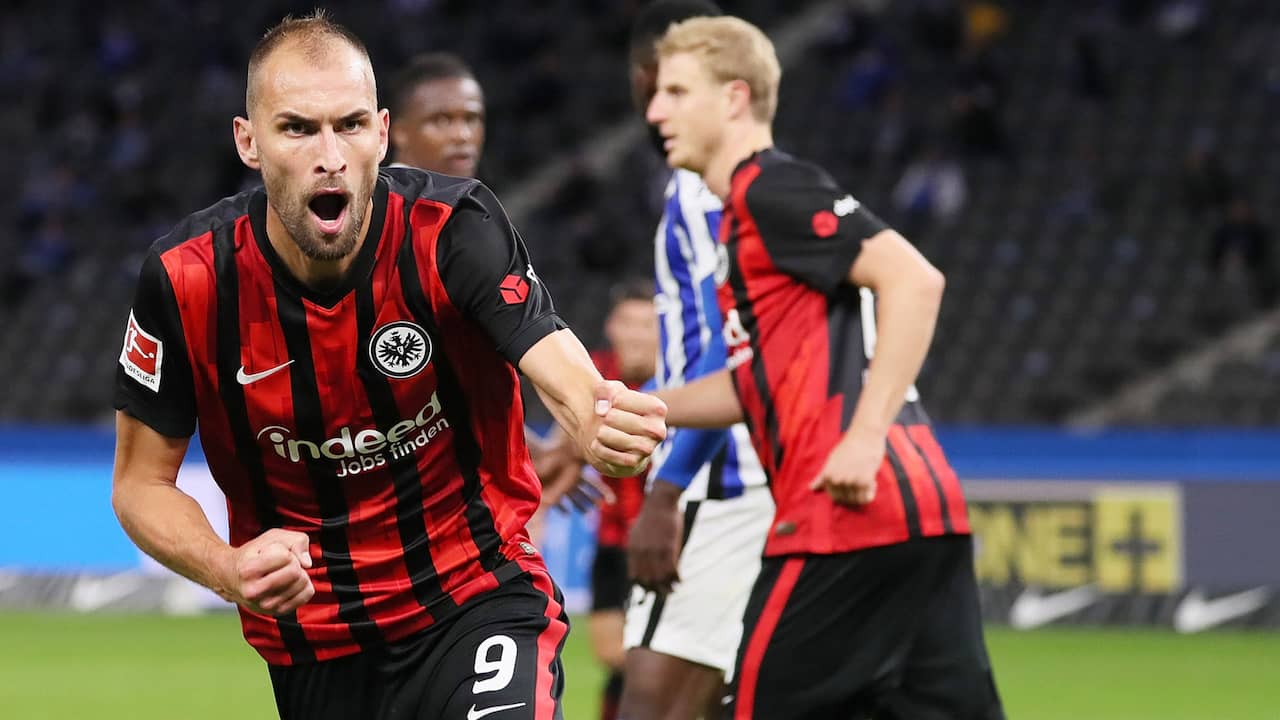 Bas Dost scoorde voor Eintracht Frankfurt twaalf keer in 35 duels.