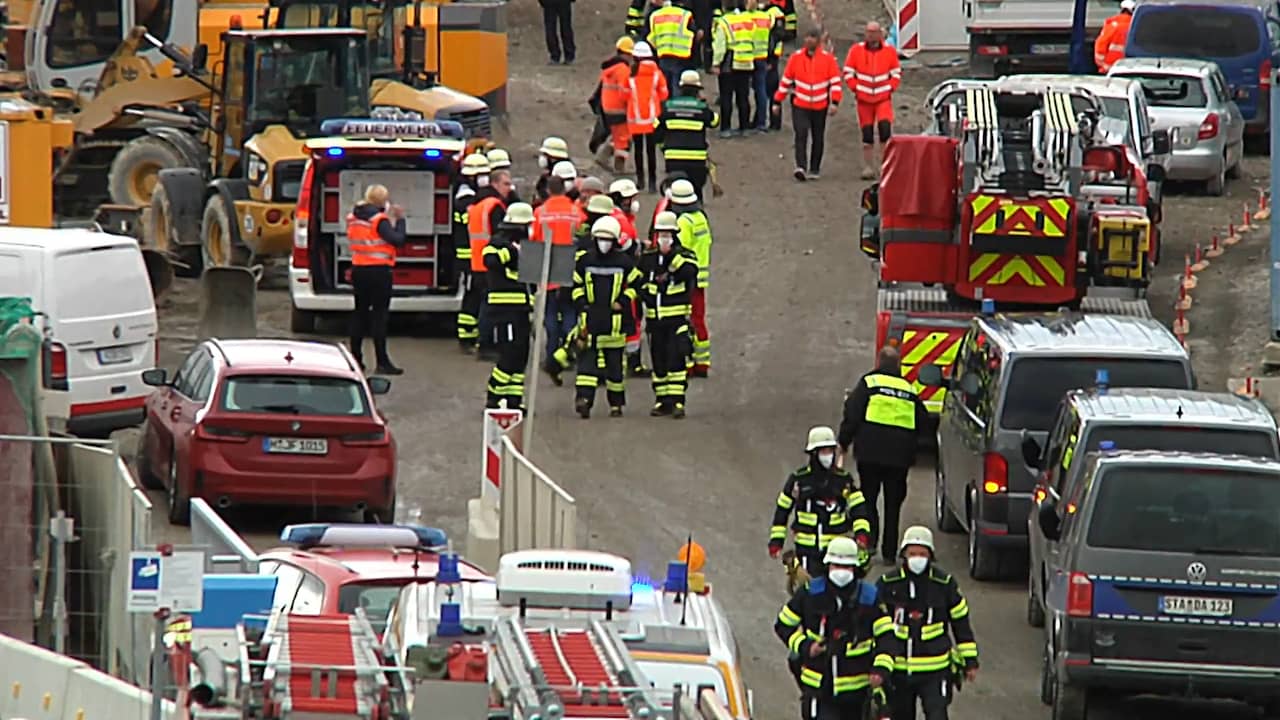 Beeld uit video: Veel hulpdiensten op de been na ontploffing vliegtuigbom in München