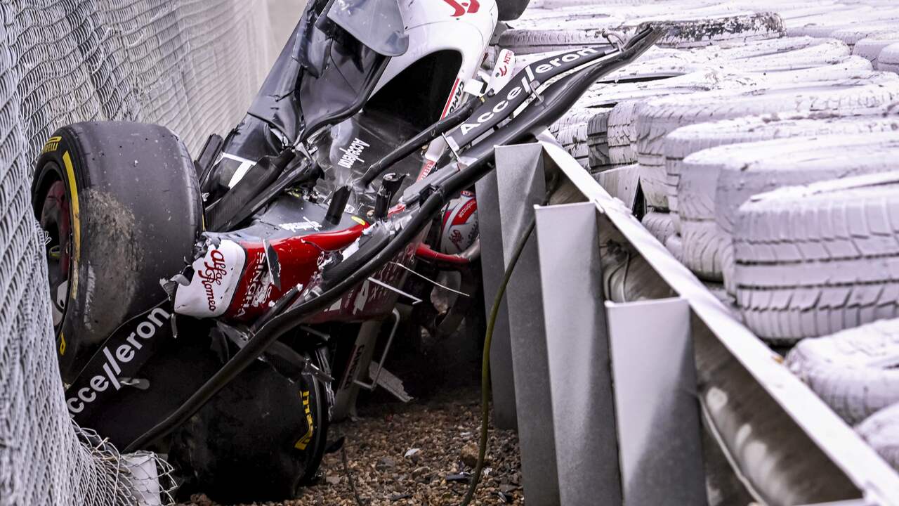 Zhou Guanyu was unable to get out of his car on his own at Silverstone.