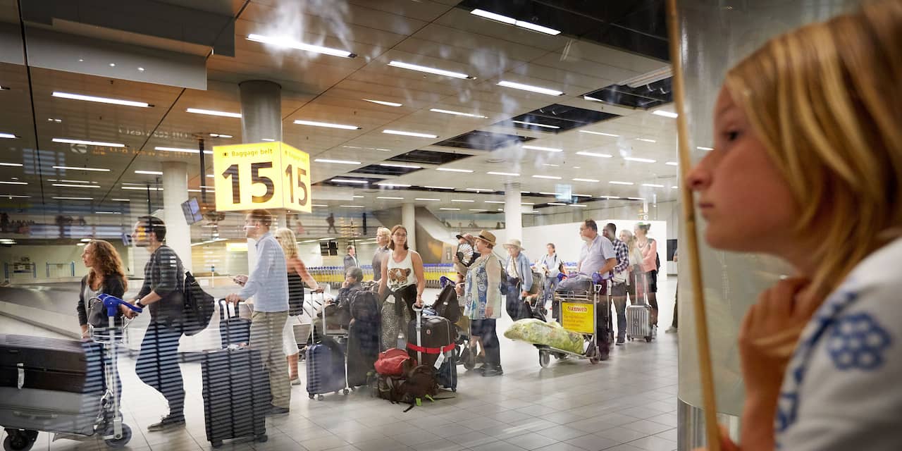 Vertraging op Schiphol door korte acties bagageafhandelaars