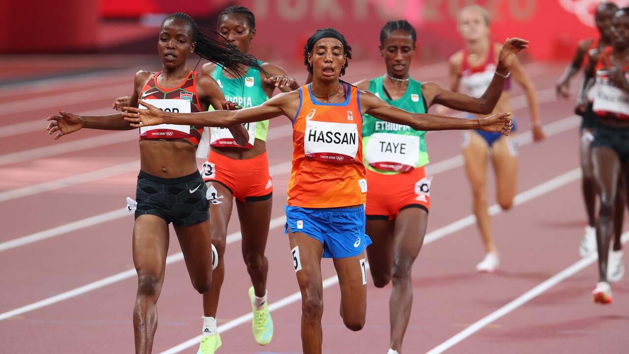 Sifan Hassan was de snelste in de series van de 5.000 meter.